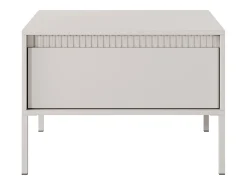 Outlet Mesa de centro: 1 gaveta, móveis: Caxemira, 48,4 x 68 x 68 cm Bege