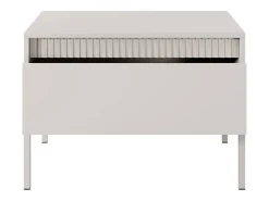 Outlet Mesa de centro: 1 gaveta, móveis: Caxemira, 48,4 x 68 x 68 cm Bege