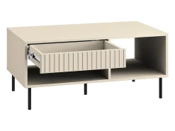 Mesa De Centro*Petits-Meubles Mesa de centro 1 gaveta Nova 45cm Bege