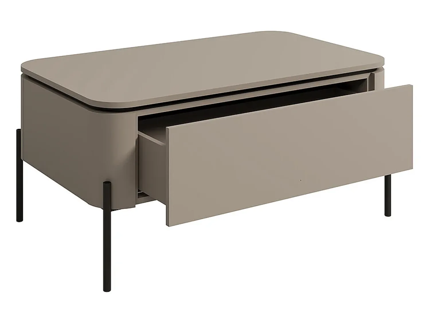 Mesa De Centro|Petits-Meubles Mesa de centro 1 gaveta toupeira 46,8cm Taupe