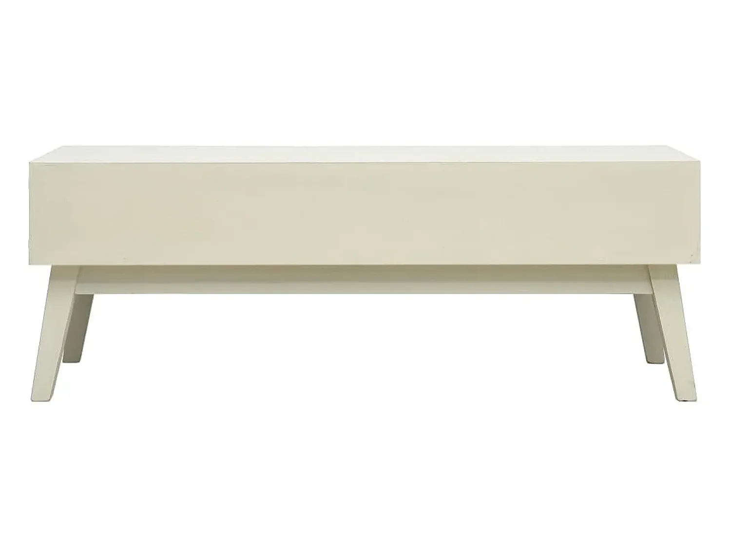 Mesa De Centro| Mesa de centro 2 gavetas esculpidas 110x50x40 madeira PT757490 Cinzento