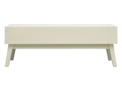 Mesa De Centro*vidaxl Mesa de centro 2 gavetas esculpidas 110x50x40 madeira Cinzento