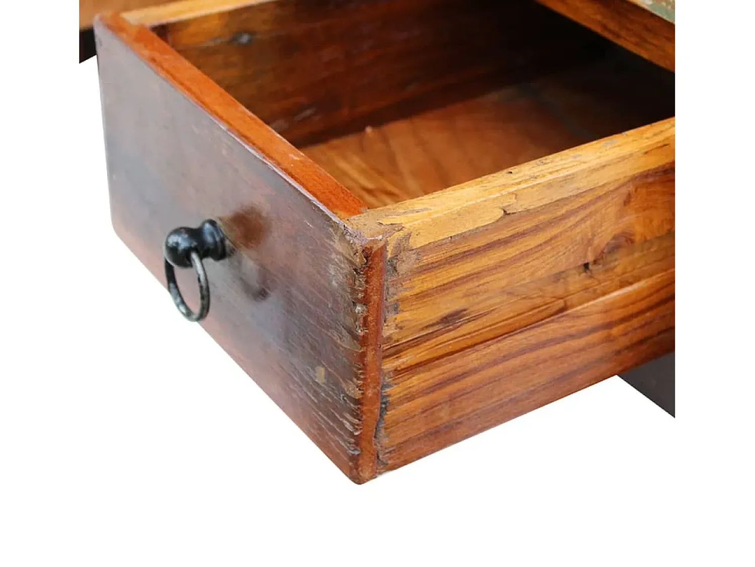 Mesa De Centro*vidaxl Mesa de centro + gavetas 90x45x35 cm madeira reciclada maciça Natural claro
