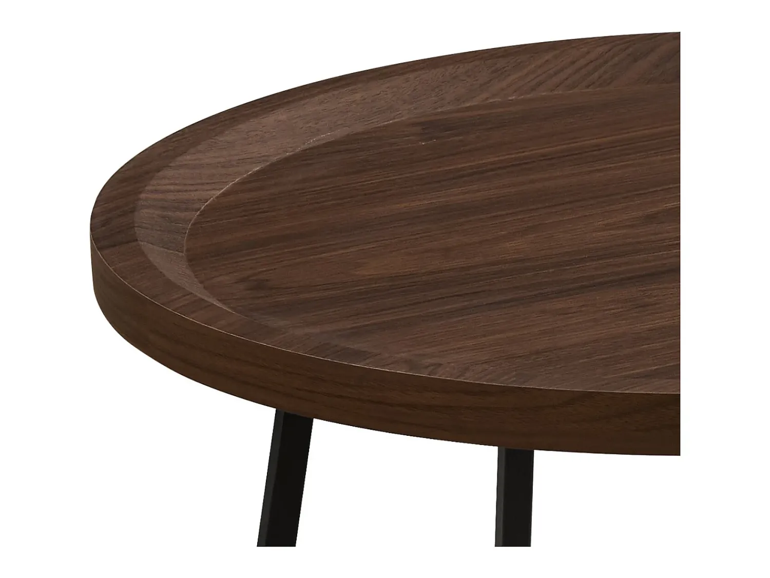Mesa De Centro*Casa Vital Mesa de centro - MDF e metal - escuro - LIMO Castanho