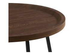 Mesa De Centro*Casa Vital Mesa de centro - MDF e metal - escuro - LIMO Castanho