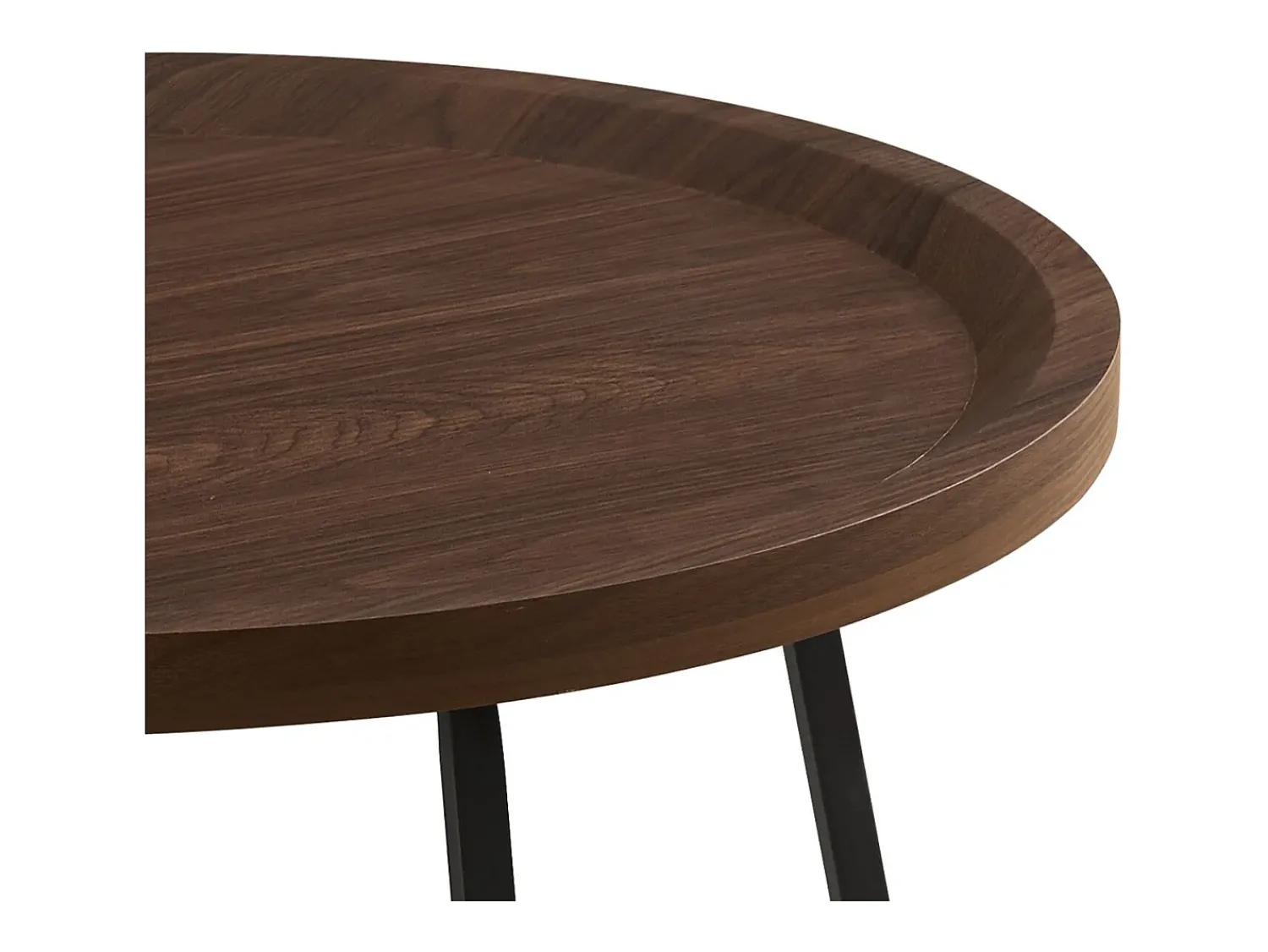 Mesa De Centro*Casa Vital Mesa de centro - MDF e metal - escuro - LIMO Castanho