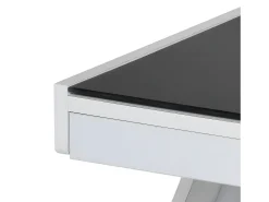 Mesa De Centro|Casa Vital Mesa de centro - MDF e vidro - branca - LARO Branco