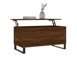 Sale Mesa de centro | Mesa de apoio 90x44.5x45 cm derivados madeira carvalho Castanho