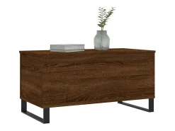 Sale Mesa de centro | Mesa de apoio 90x44.5x45 cm derivados madeira carvalho Castanho