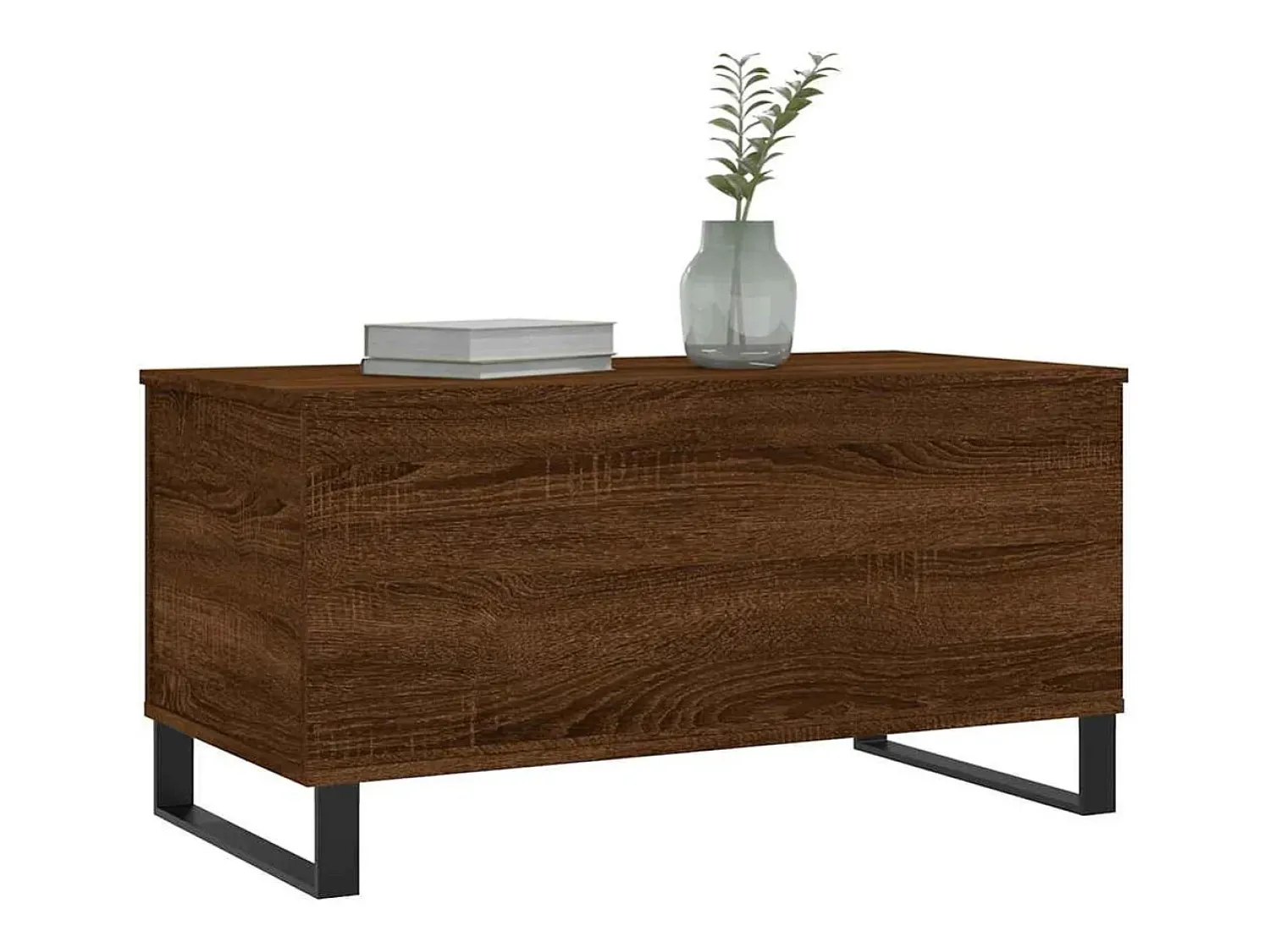 Sale Mesa de centro | Mesa de apoio 90x44.5x45 cm derivados madeira carvalho Castanho