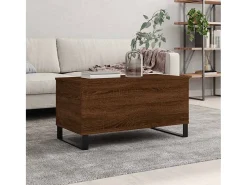 Sale Mesa de centro | Mesa de apoio 90x44.5x45 cm derivados madeira carvalho Castanho