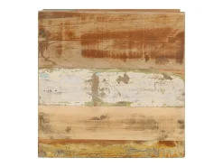 Mesa De Centro| Mesa de centro | Mesa de apoio | Mesa de café 45x45x40 cm madeira recuperada maciça Castanho