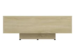 Mesa de centro | Mesa de apoio 85x55x31 cm contraplacado carvalho sonoma^ Mesa De Centro