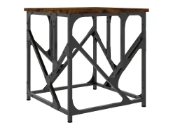 Mesa De Centro| Mesa de centro | Mesa de apoio 45x45x47.5 derivados madeira carvalho fumado Castanho