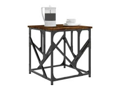 Mesa De Centro| Mesa de centro | Mesa de apoio 45x45x47.5 derivados madeira carvalho fumado Castanho