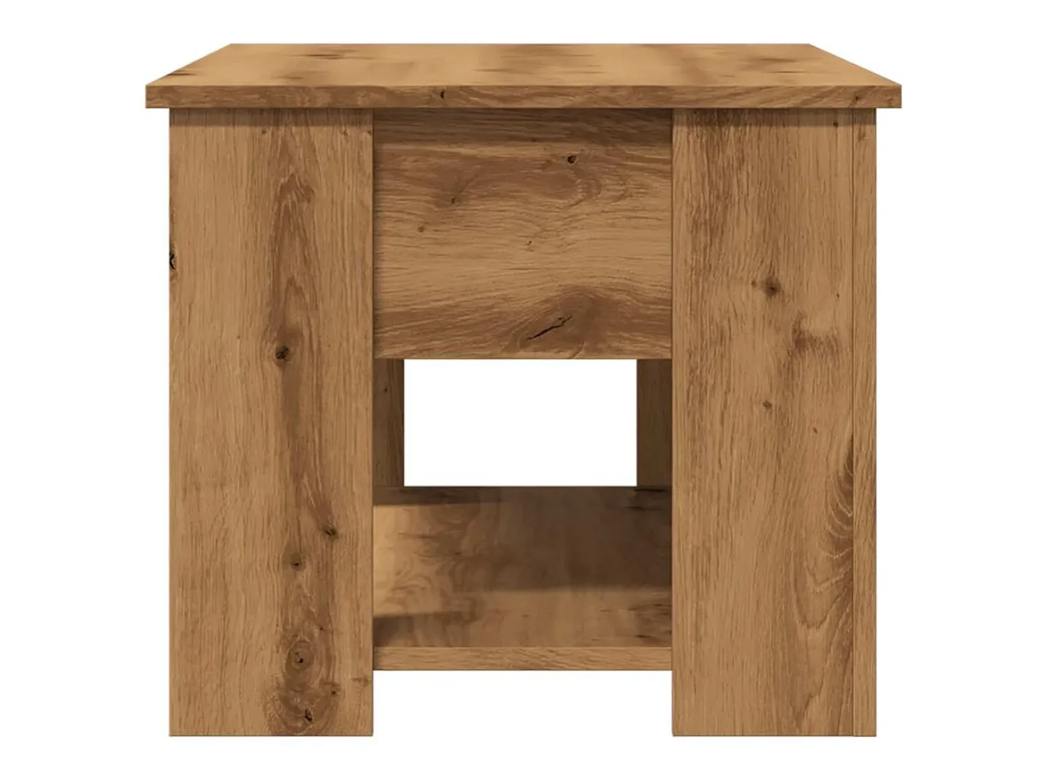 Hot Mesa de centro | Mesa de apoio | Mesa de café 79x49x41 cm derivados madeira carvalho artisiano Castanho