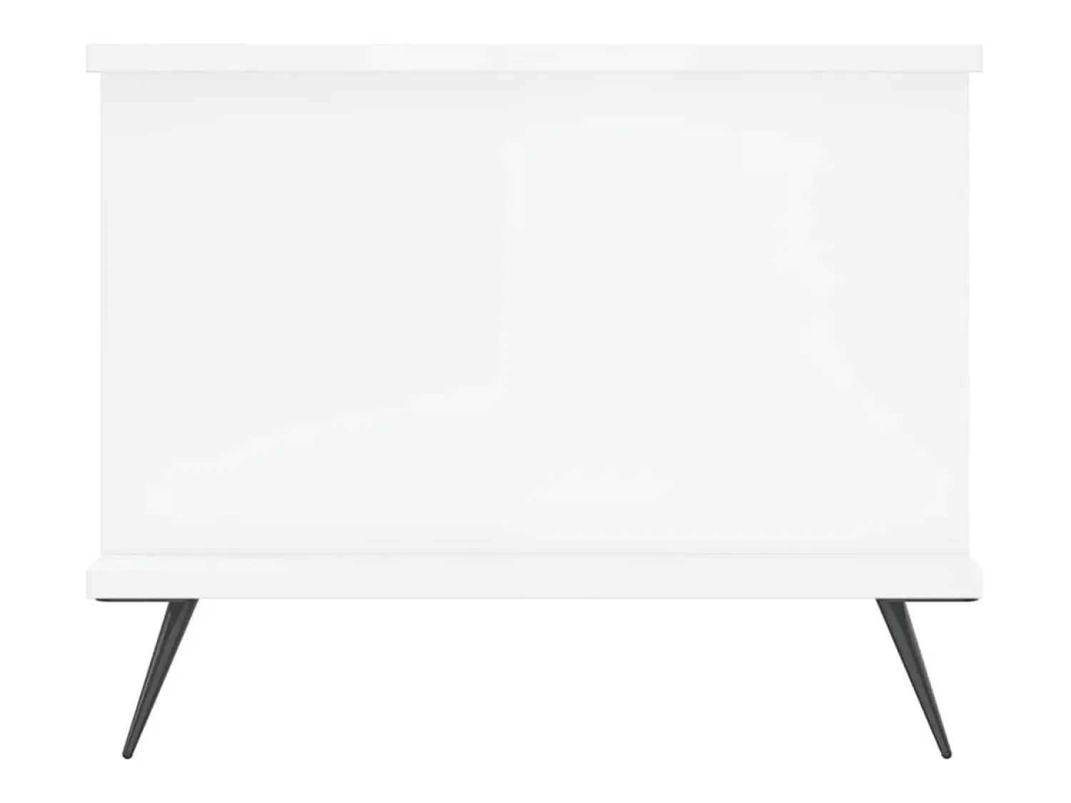 Mesa de centro | Mesa de apoio 90x50x40 cm madeira processada brilhante^ Mesa De Centro