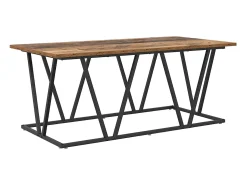 Mesa De Centro| Mesa de centro | Mesa de apoio Madeira antiga 100x50x40 cm Castanho