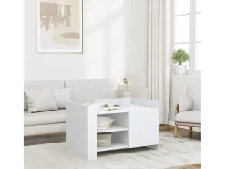 Mesa de centro | Mesa de apoio 80x50x50 cm derivados de madeira^ Mesa De Centro