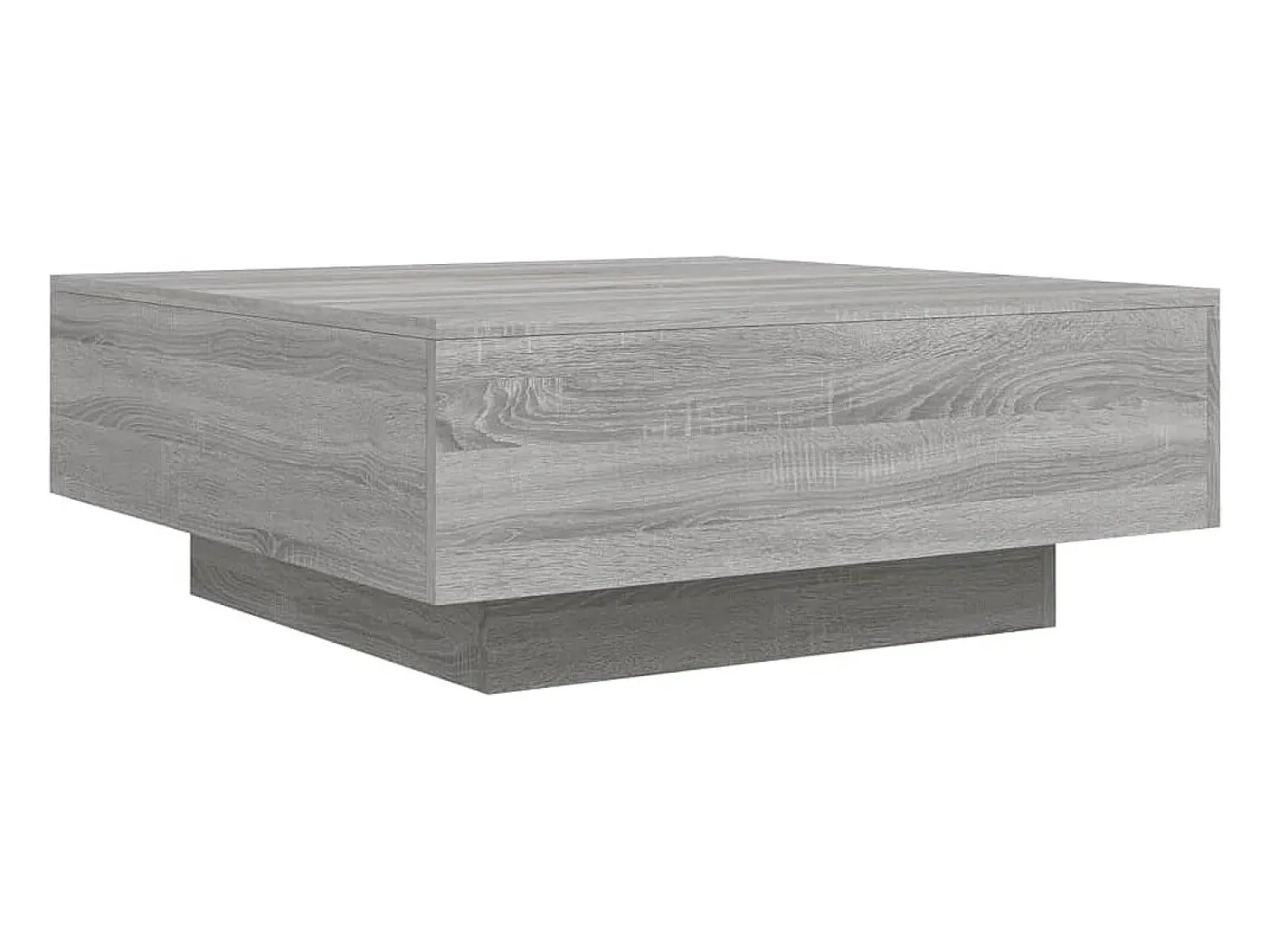 Outlet Mesa de centro | Mesa de apoio 80x80x31 cm contraplacado sonoma Cinzento