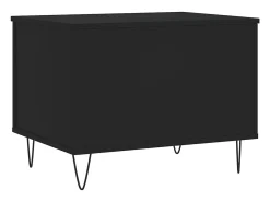 Outlet Mesa de centro | Mesa de apoio | Mesa de café 60x44.5x45 cm derivados de madeira Preto