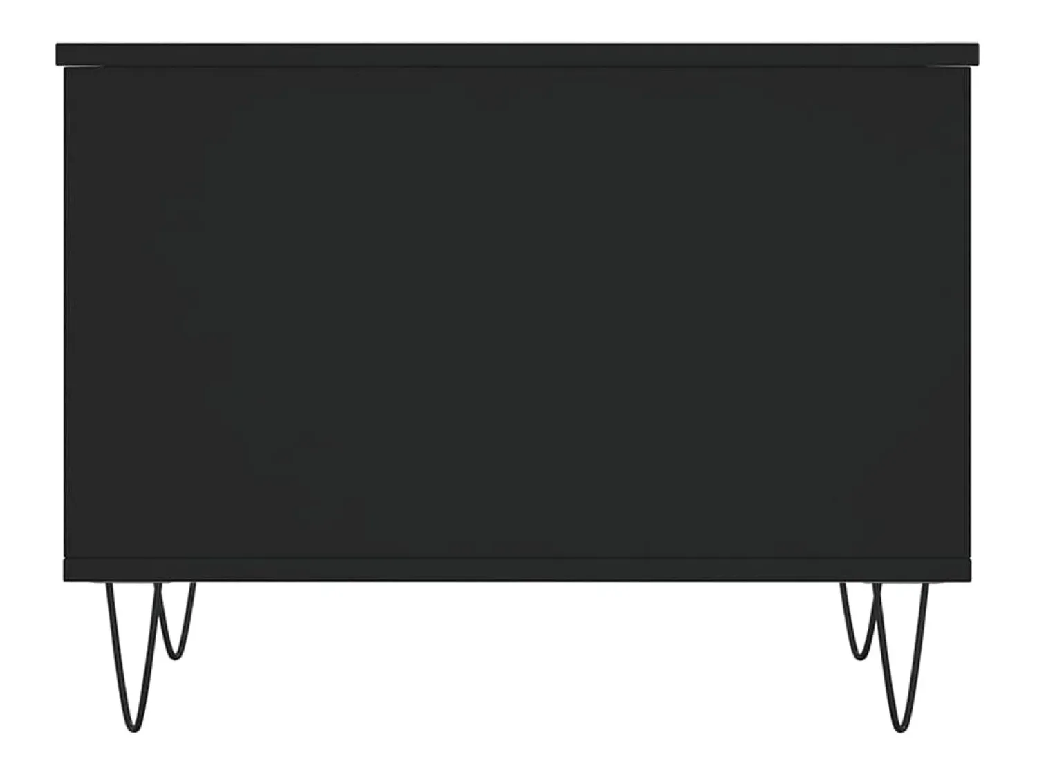 Outlet Mesa de centro | Mesa de apoio | Mesa de café 60x44.5x45 cm derivados de madeira Preto