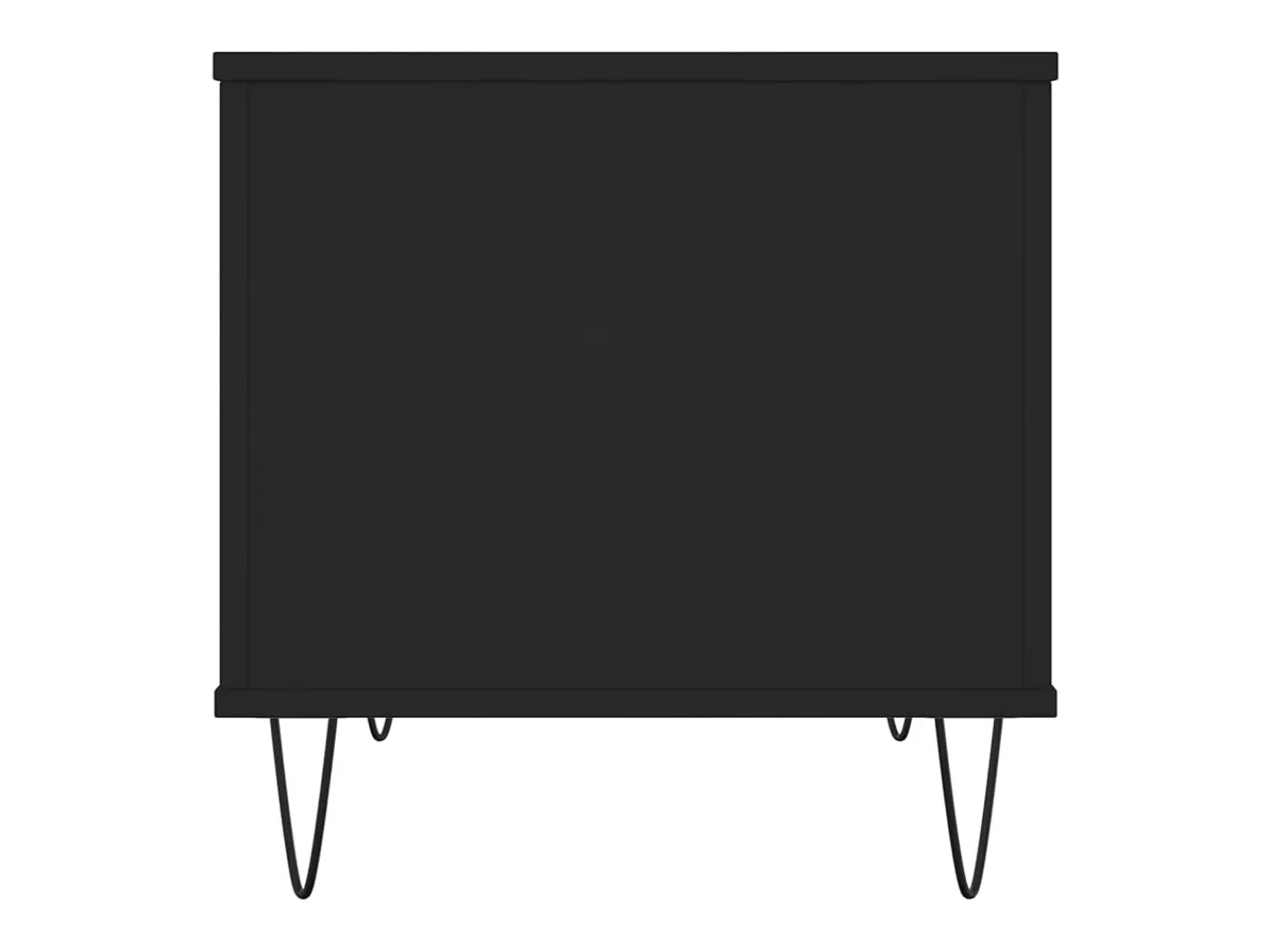 Outlet Mesa de centro | Mesa de apoio | Mesa de café 60x44.5x45 cm derivados de madeira Preto