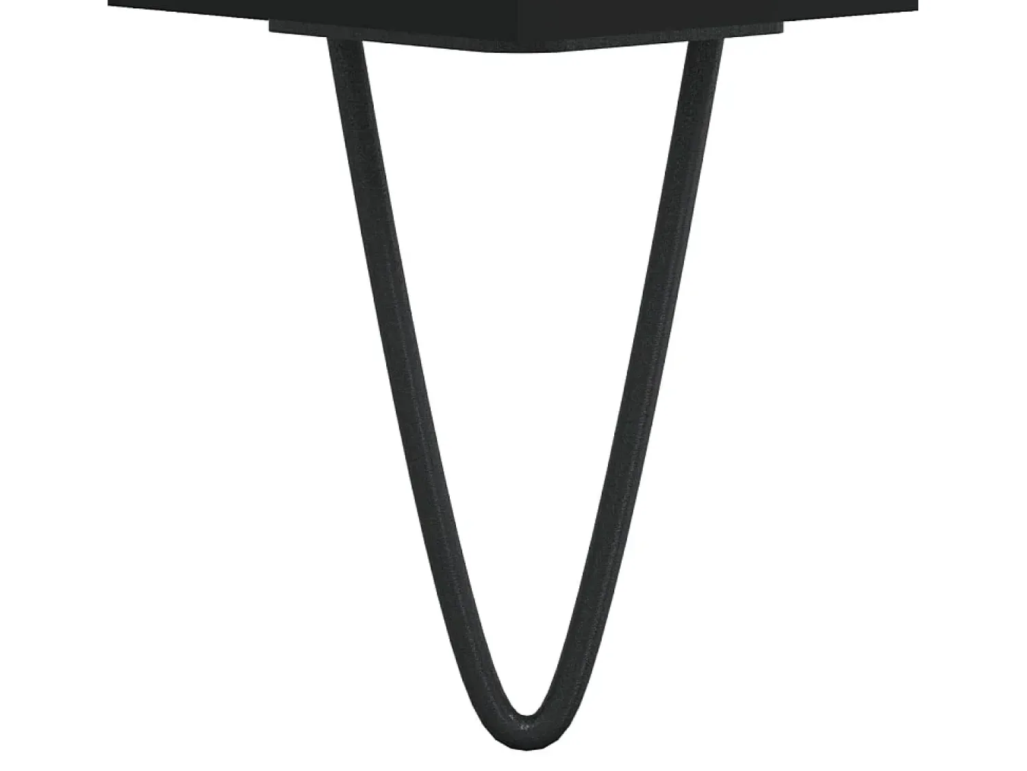 Outlet Mesa de centro | Mesa de apoio | Mesa de café 60x44.5x45 cm derivados de madeira Preto