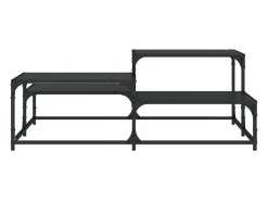 Outlet Mesa de centro | Mesa de apoio 107x107x40 cm derivados de madeira Preto