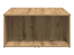 Mesa de centro | Mesa de apoio 90x67x33 cm deriv. madeira carvalho artisiano Castanho