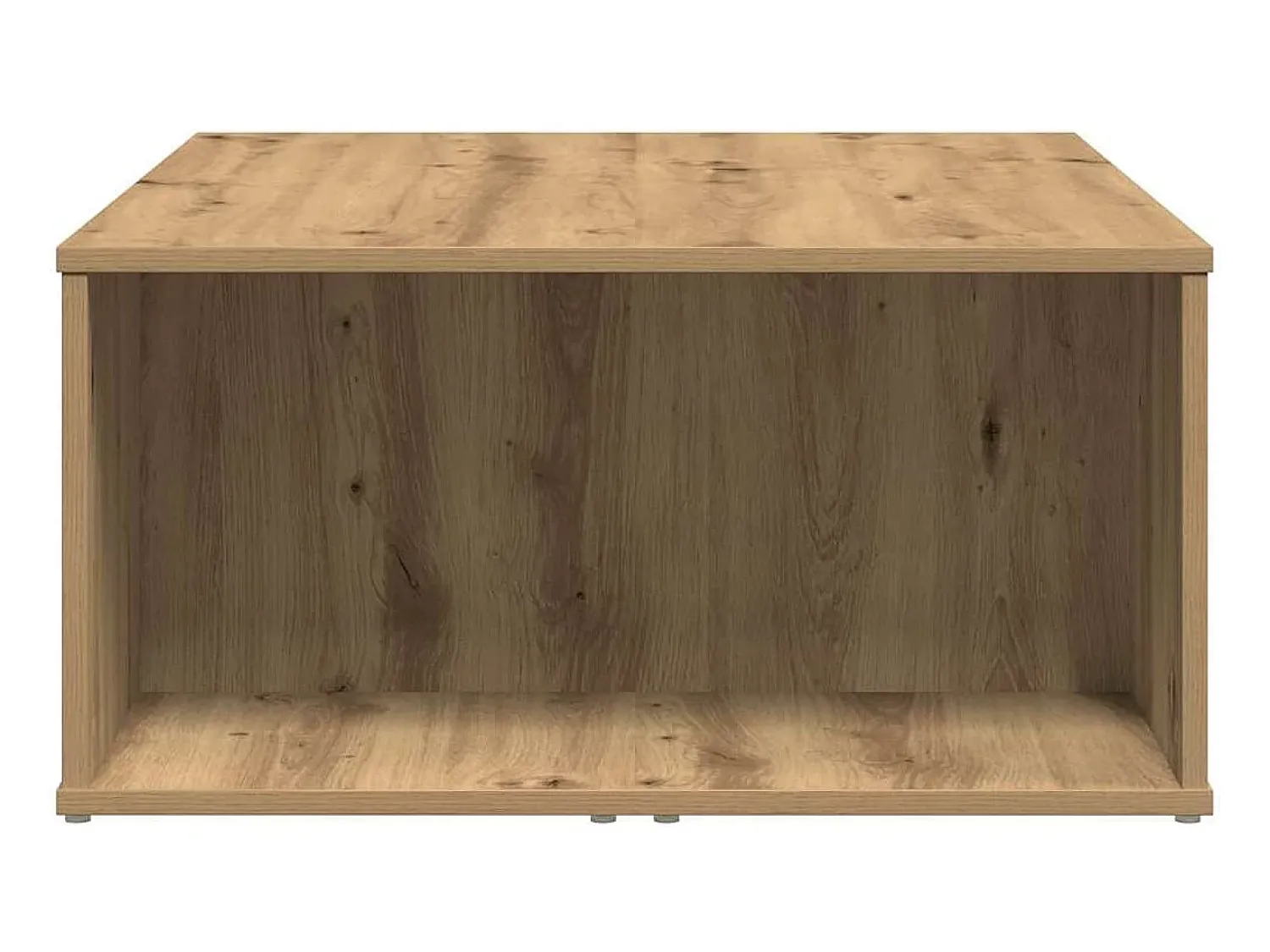 Mesa de centro | Mesa de apoio 90x67x33 cm deriv. madeira carvalho artisiano Castanho
