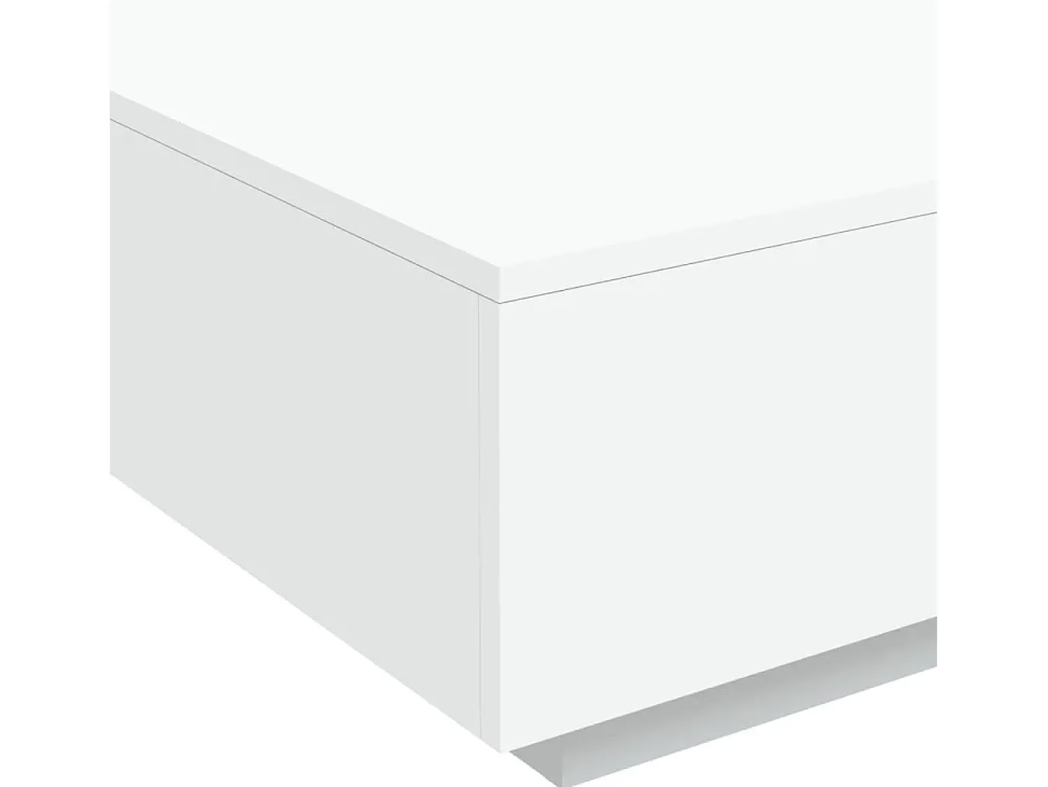 Mesa de centro | Mesa de apoio | Mesa de café com luzes LED 80x80x31cm^ Mesa De Centro