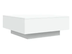 Mesa de centro | Mesa de apoio | Mesa de café com luzes LED 80x80x31cm^ Mesa De Centro