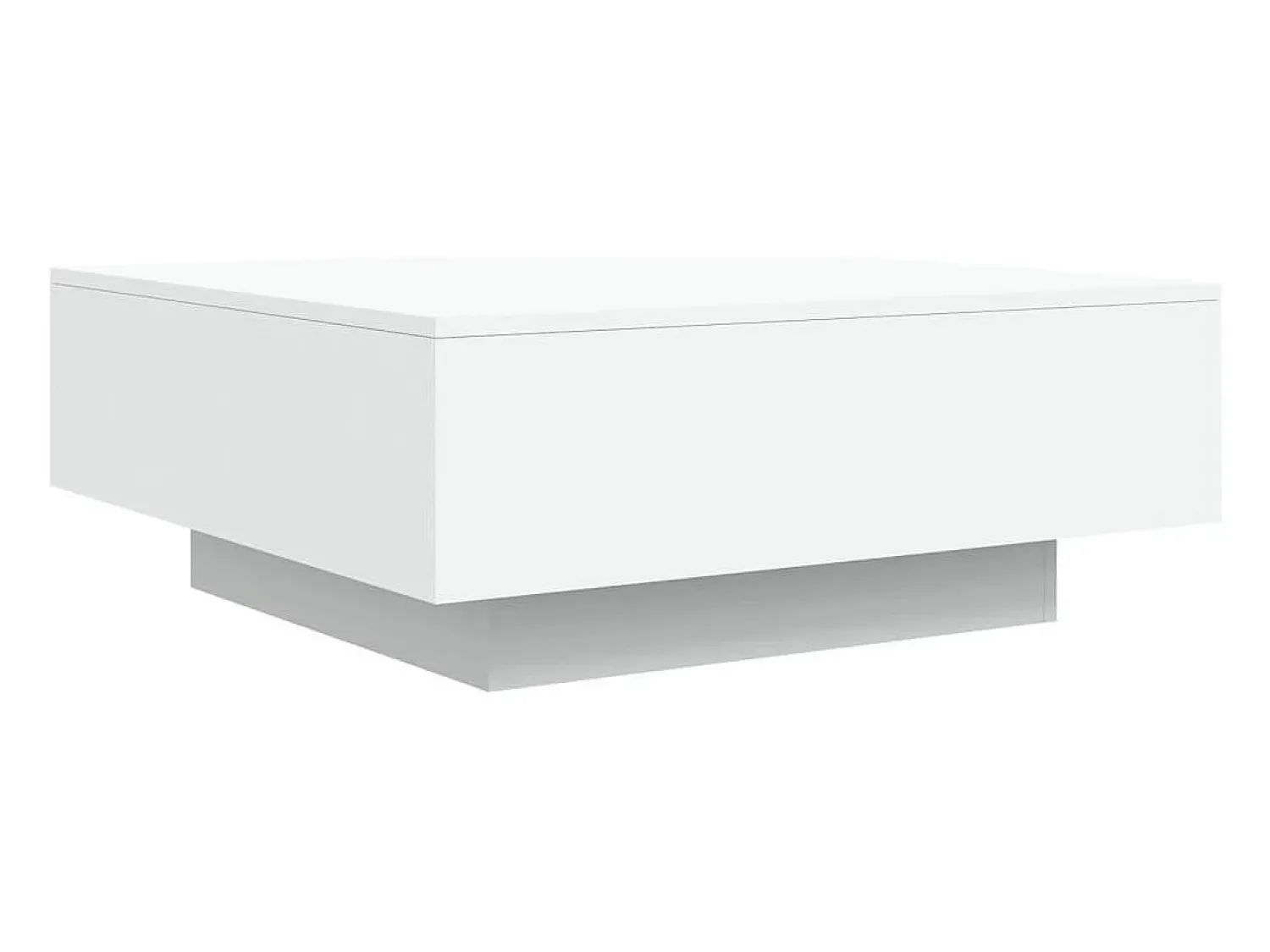 Mesa de centro | Mesa de apoio | Mesa de café com luzes LED 80x80x31cm^ Mesa De Centro