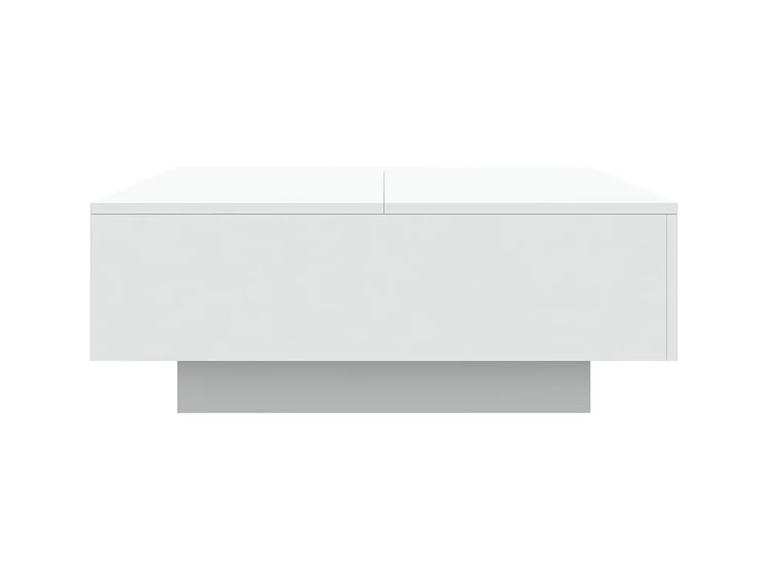Mesa de centro | Mesa de apoio | Mesa de café com luzes LED 80x80x31cm^ Mesa De Centro