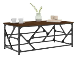 Mesa de centro | Mesa de apoio 100x50x40 cm derivados de madeira carvalho^ Mesa De Centro