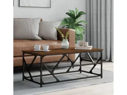 Mesa de centro | Mesa de apoio 100x50x40 cm derivados de madeira carvalho^ Mesa De Centro