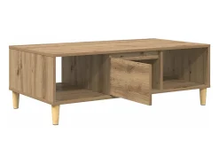Mesa De Centro* Mesa de centro | Mesa de apoio carvalho artisiano 103.5x60x35 cm Castanho
