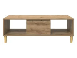 Mesa De Centro* Mesa de centro | Mesa de apoio carvalho artisiano 103.5x60x35 cm Castanho
