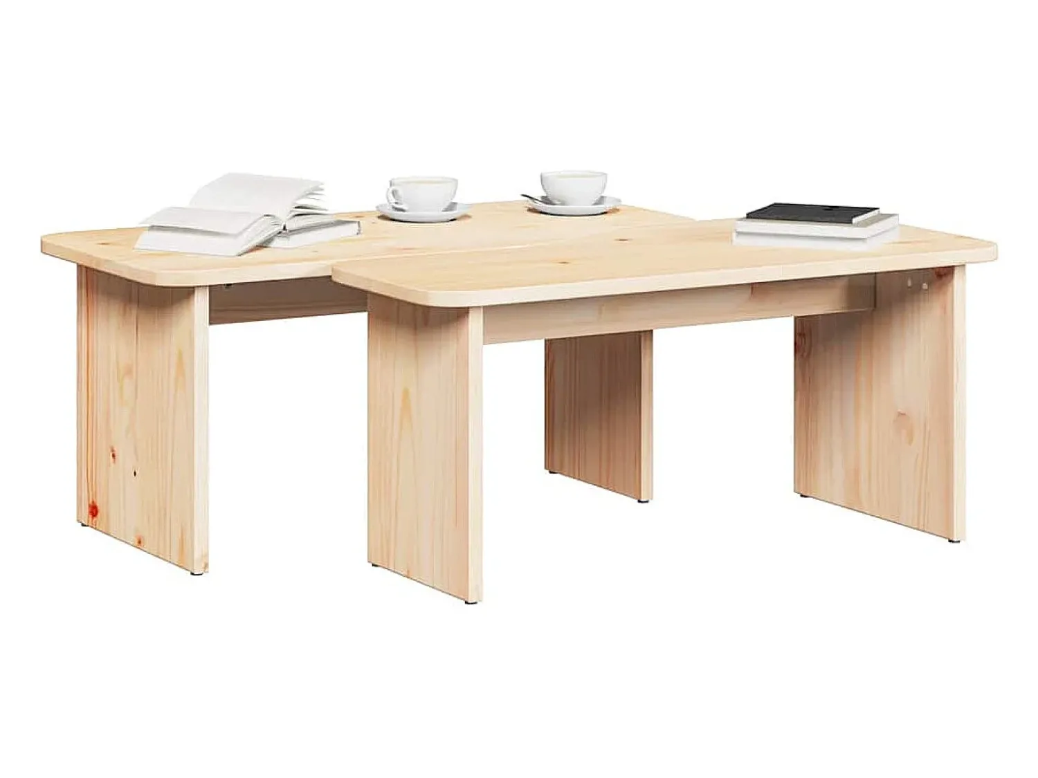 Mesa de centro | Mesa de apoio Natural 100x69x35.5 cm^ Mesa De Centro