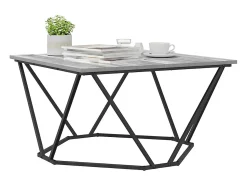 Mesa De Centro| Mesa de centro | Mesa de apoio Sonoma 80x80x45 cm Cinzento