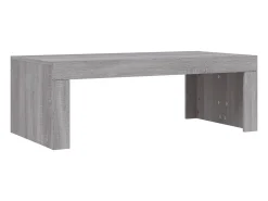Mesa De Centro* Mesa de centro | Mesa de apoio 102x50x36cm derivados de madeira sonoma Cinzento