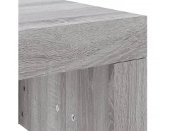 Mesa De Centro* Mesa de centro | Mesa de apoio 102x50x36cm derivados de madeira sonoma Cinzento