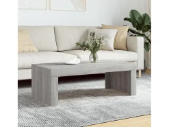 Mesa De Centro* Mesa de centro | Mesa de apoio 102x50x36cm derivados de madeira sonoma Cinzento