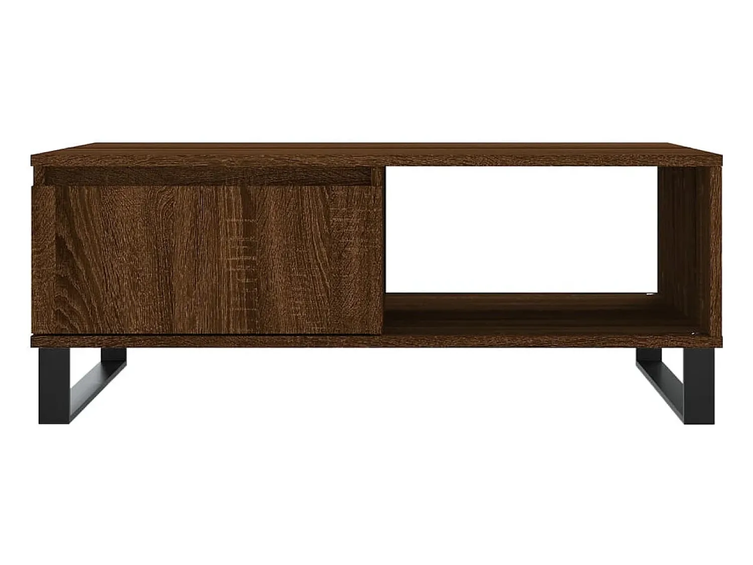 Hot Mesa de centro | Mesa de apoio 90x60x35 cm derivados madeira carvalho Castanho