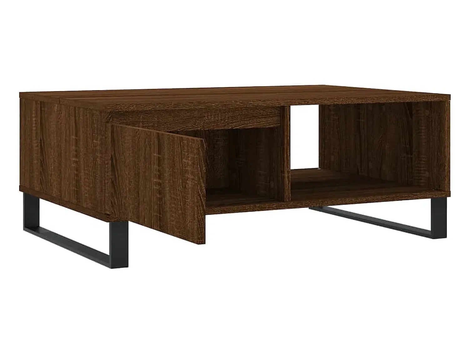 Hot Mesa de centro | Mesa de apoio 90x60x35 cm derivados madeira carvalho Castanho