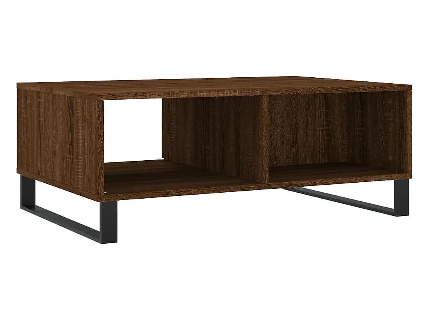 Hot Mesa de centro | Mesa de apoio 90x60x35 cm derivados madeira carvalho Castanho