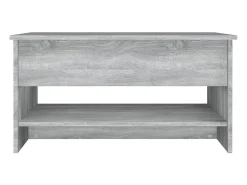 Mesa de centro | Mesa de apoio 80x50x40 cm derivados de madeira sonoma^ Mesa De Centro