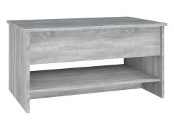 Mesa de centro | Mesa de apoio 80x50x40 cm derivados de madeira sonoma^ Mesa De Centro