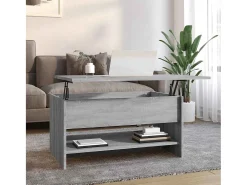 Mesa de centro | Mesa de apoio 80x50x40 cm derivados de madeira sonoma^ Mesa De Centro